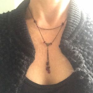 Vintage inspired delicate necklace 12” max length